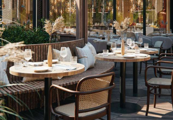 Cafe dengan desain klasik dan elegan yang mengutamakan nuansa mewah